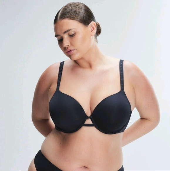 Savage x Fenty new microfiber t shirt bra black sz 38DD - Picture 1 of 7